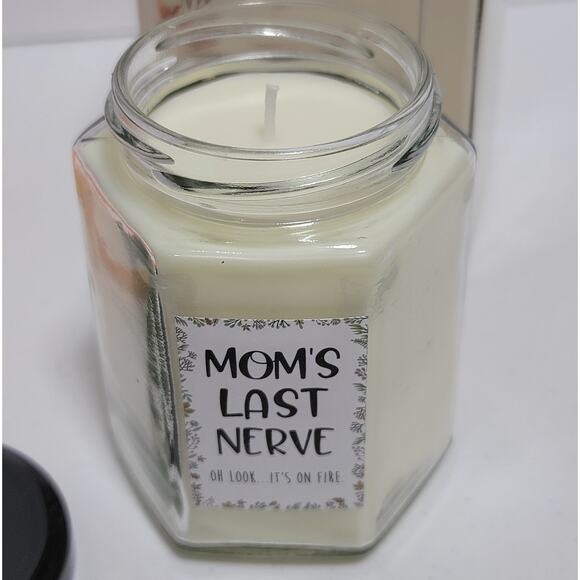 Candle for Mom Lavender Soy Mothers Day Gift Glass Jar Funny Joke Last Nerve - Picture 4 of 9